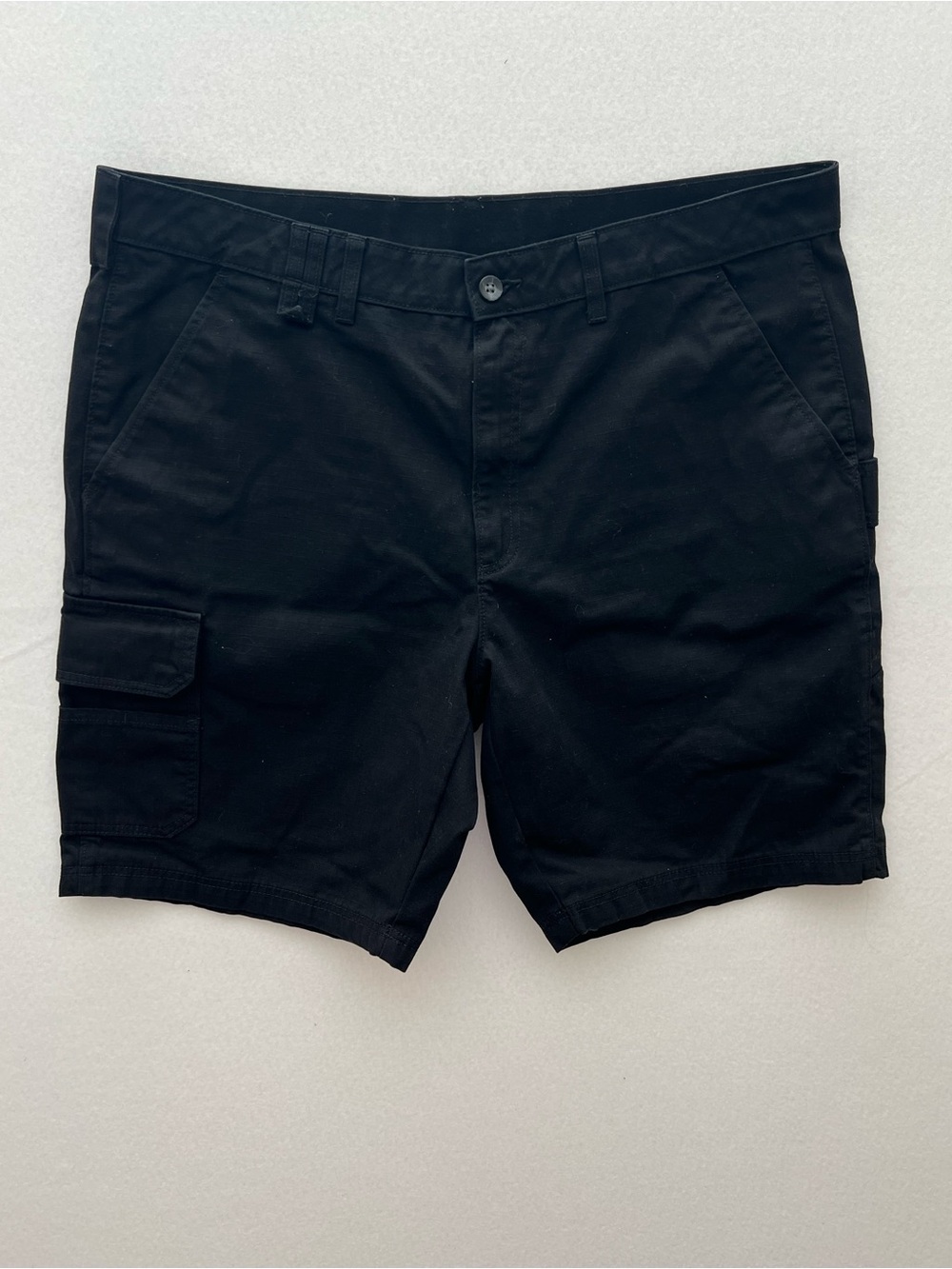 Brahma Men’s Cargo Work Shorts Size 40 Black Utility Carpenter Ripstop